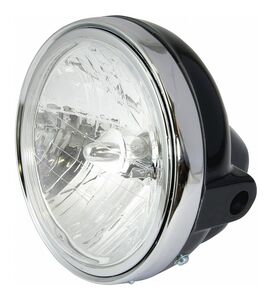 BIKE IT Headlight Universal 7" Round Black 