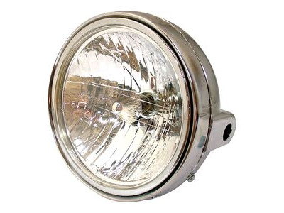 BIKE IT Headlight Universal 7" Round Chrome