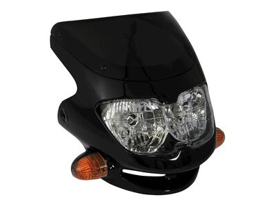 BIKE IT Universal Dash Screen Fairing Headlight Black