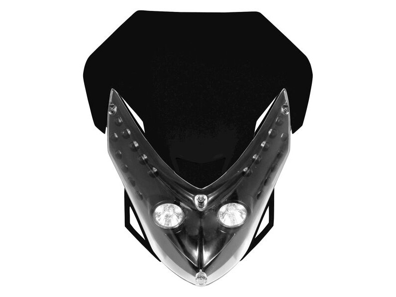 BIKE IT Universal Spectre Fairing Headlight Black click to zoom image