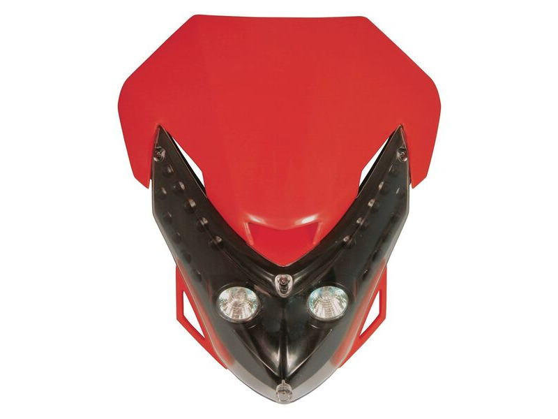 BIKE IT Universal Spectre Fairing Headlight Red click to zoom image