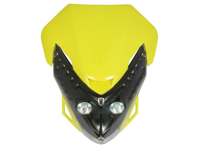 BIKE IT Universal Spectre Fairing Headlight Yellow click to zoom image