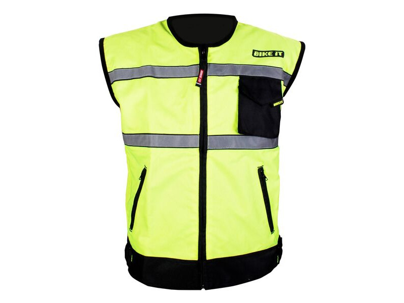 BIKE IT Metro Hi-Vis Gilet click to zoom image