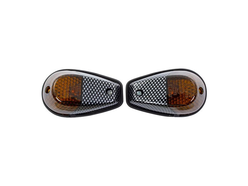 BIKE IT Original Fairing Indicators With Carbon Body And Smoked Lens click to zoom image