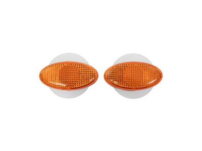 BIKE IT Oval Slim Fairing Indicators With Amber Lens