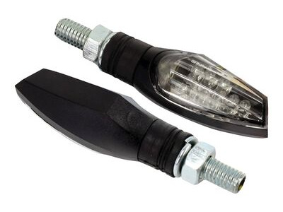 BIKE IT LED Shard Indicators With Black Body And Clear Lens