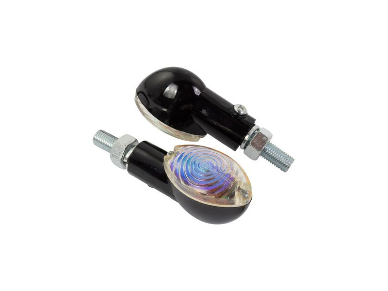 BIKE IT Mini Cat Eye Indicators With Black Body And Iridium Lens click to zoom image