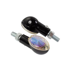 BIKE IT Mini Cat Eye Indicators With Black Body And Iridium Lens 