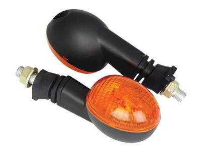 BIKE IT Universal Flexi Stem Indicators With Black Body And Amber Lens - #012