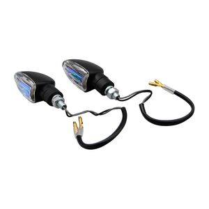 BIKE IT Short Stem Mini Spear Indicators With Black Body And Iridium Lens 