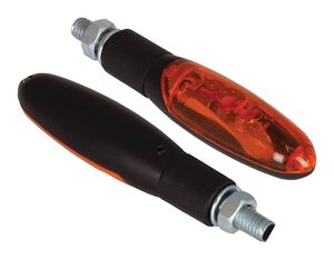 BIKE IT Torch Indicators With Black Body And Amber Lens 