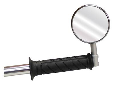 BIKE IT Universal Bar End Mount Mirror With Black Alloy Stem