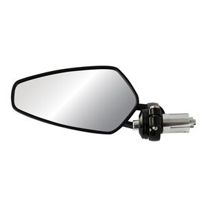 BIKE IT Universal Titan Bar End Mirrors Black Pair - #U030 click to zoom image