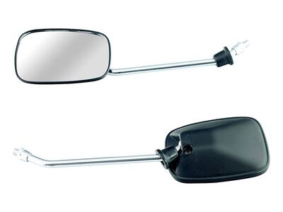 BIKE IT Black Square Universal Mirrors - #U64532