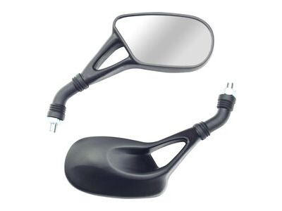 BIKE IT Aero Universal Black Mirrors With 10mm Thread