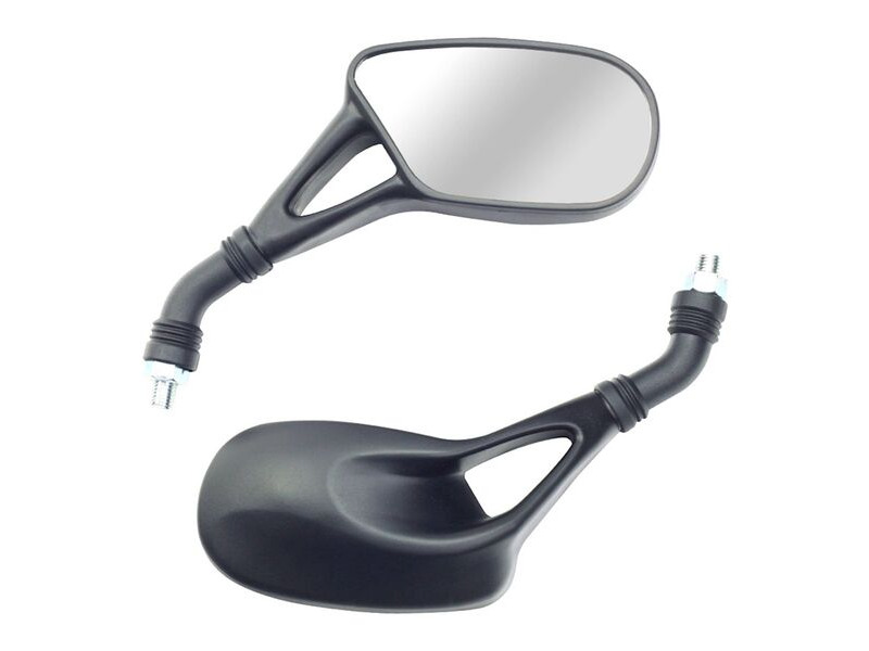 BIKE IT Aero Universal Black Mirrors With 10mm Thread click to zoom image