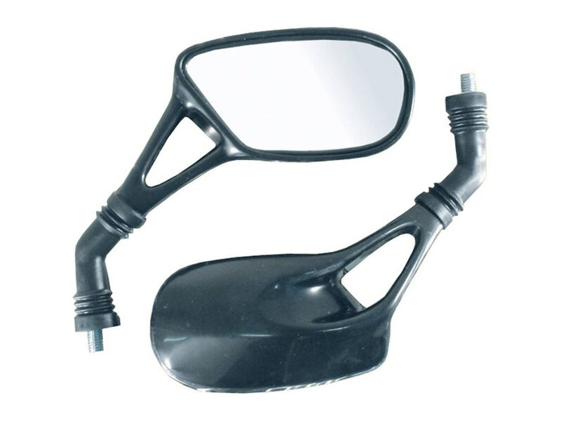 BIKE IT Aero Universal Black Mirrors With 8mm Thread click to zoom image