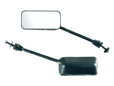 BIKE IT Long Black Universal F1 Mirrors