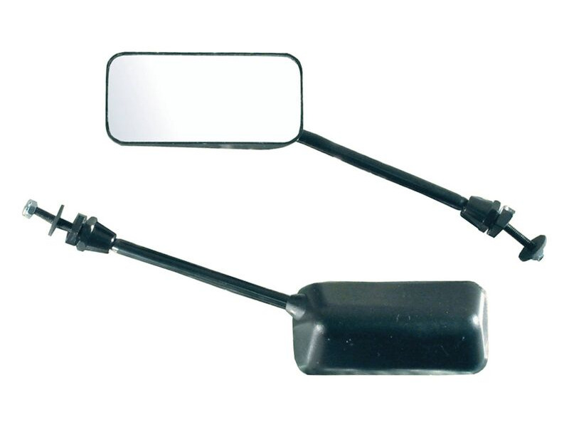 BIKE IT Long Black Universal F1 Mirrors click to zoom image