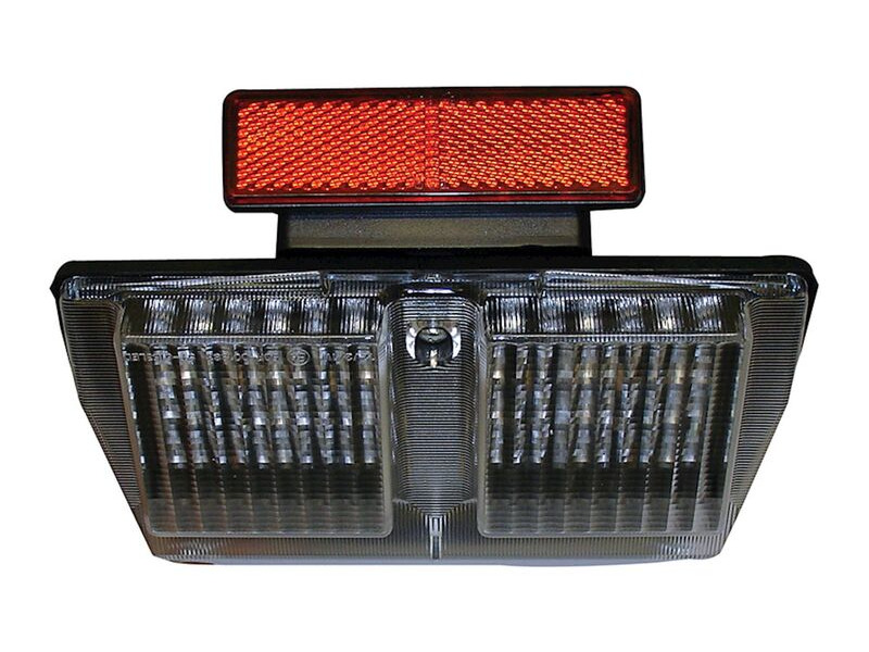 BIKE IT LED Rear Tail Light With Clear Lens And Integral Indicators - #D010 click to zoom image