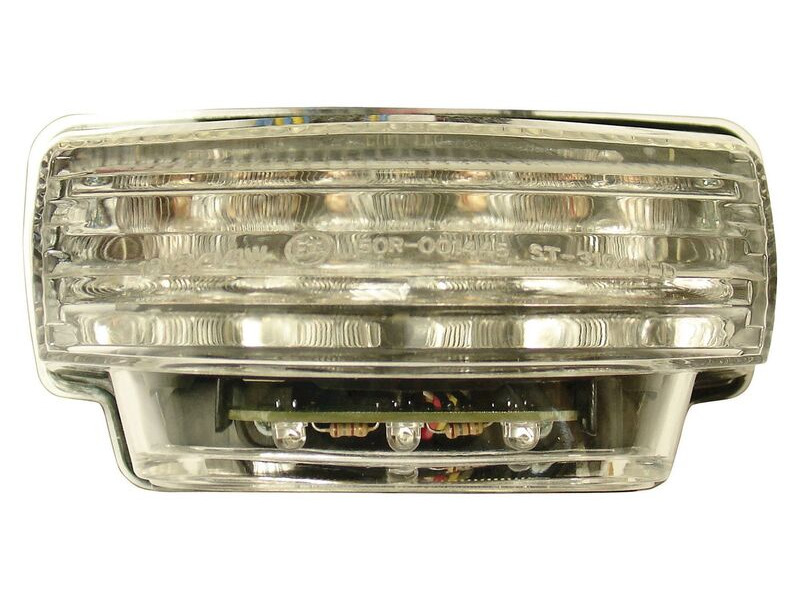 BIKE IT LED Rear Tail Light With Clear Lens And Integral Indicators - #H077 click to zoom image