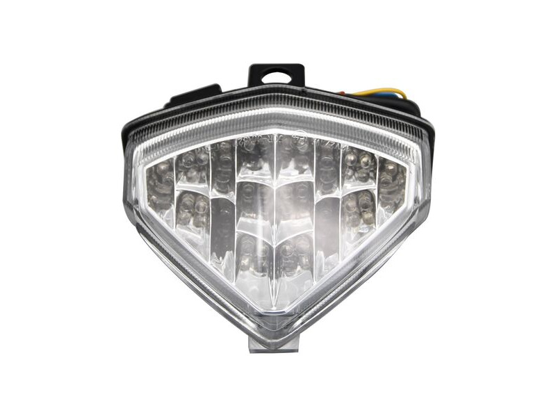 BIKE IT LED Rear Tail Light With Clear Lens And Integral Indicators - #H111 click to zoom image