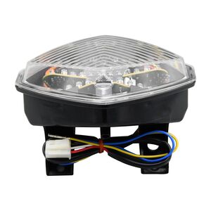 BIKE IT LED Rear Tail Light With Clear Lens And Integral Indicators - #S050 click to zoom image