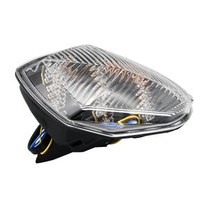 BIKE IT LED Rear Tail Light With Clear Lens And Integral Indicators - #S050 click to zoom image