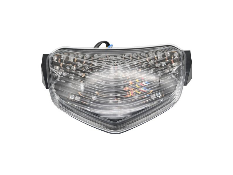 BIKE IT LED Rear Tail Light With Clear Lens And Integral Indicators - #S060 click to zoom image