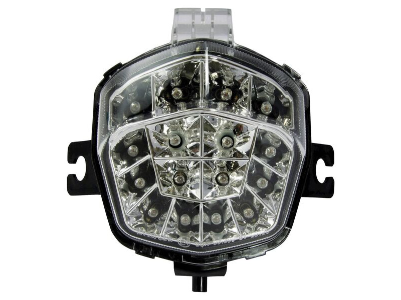 BIKE IT LED Rear Tail Light With Clear Lens And Integral Indicators - #S072 click to zoom image