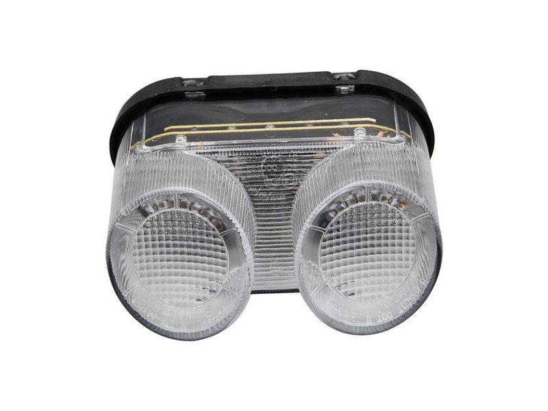 BIKE IT LED Rear Tail Light With Clear Lens And Integral Indicators - #Y016 click to zoom image