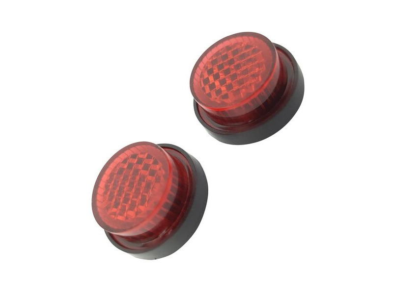 BIKE IT Pack Of 50 Red Stick On Number Plate Reflectors click to zoom image