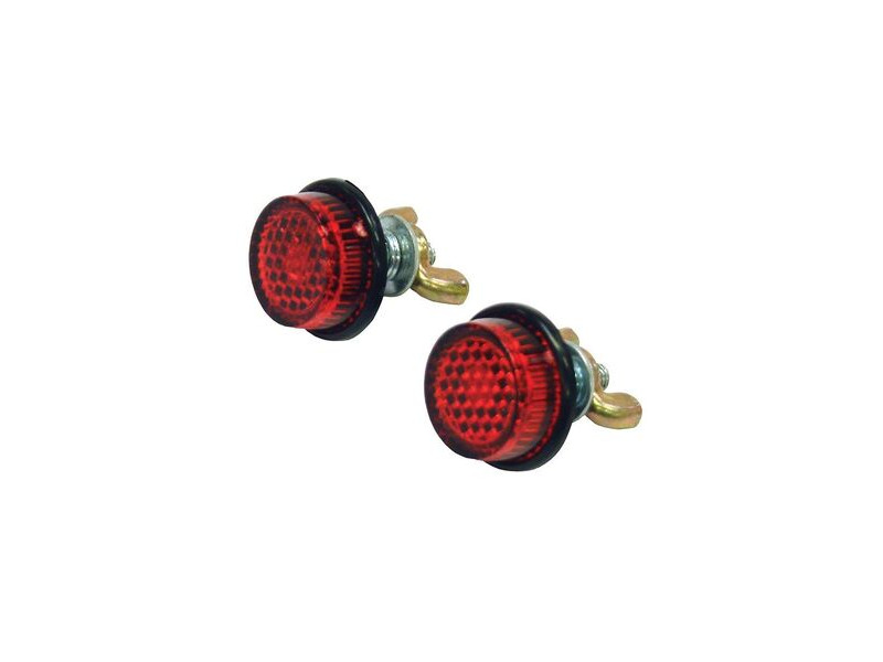 BIKE IT Red Number Plate Reflector Bolts click to zoom image