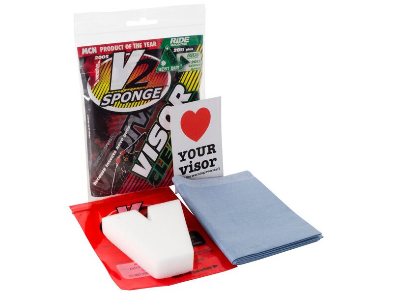 BIKE IT V2 Sponge Visor Cleaning Pocket Pack ~ 5Pcs Multibuy click to zoom image