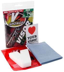 BIKE IT V2 Sponge Visor Cleaning Pocket Pack ~ 10Pcs Multibuy 