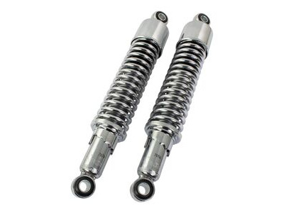 BIKE IT 320mm Eye To Eye Chrome Twin Shock Absorbers