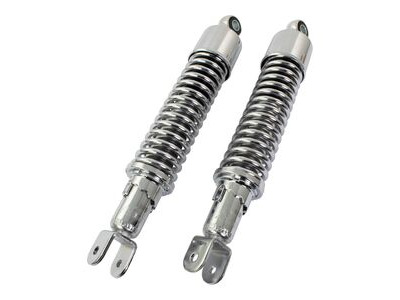 BIKE IT 320mm Eye To Fork Chrome Twin Shock Absorbers