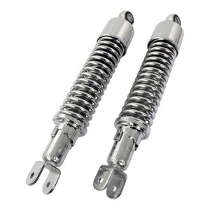 BIKE IT 320mm Eye To Fork Chrome Twin Shock Absorbers 