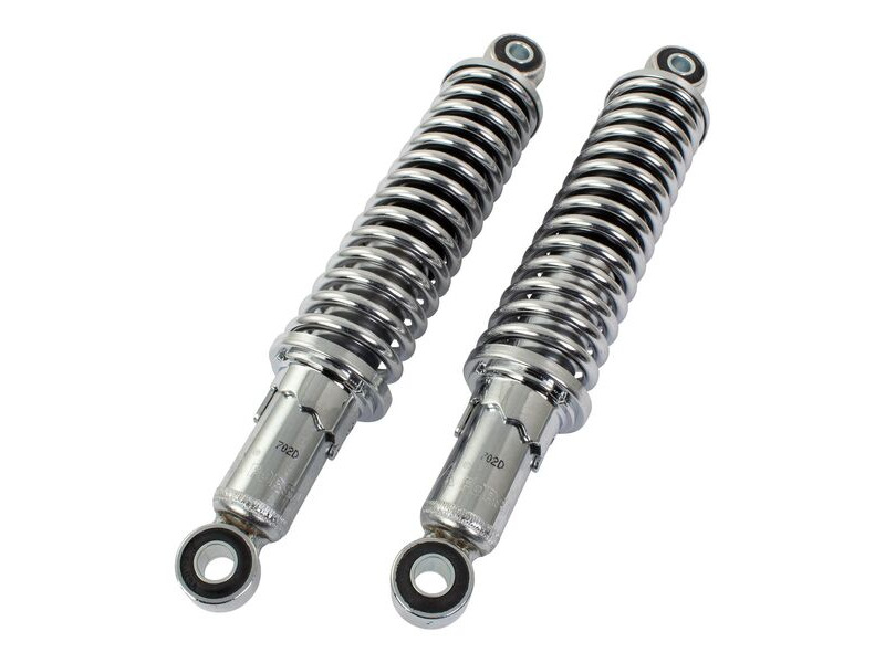 BIKE IT 280mm Eye To Eye Chrome Twin Shock Absorbers click to zoom image