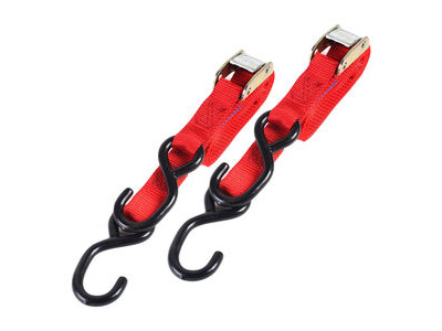 BIKE IT Tiedown 2 Piece Autolock Red 1.8M X 25mm