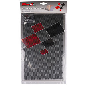 BIKE IT Aluminium Mesh Fairing Insert Black 33.5 x 20cm click to zoom image