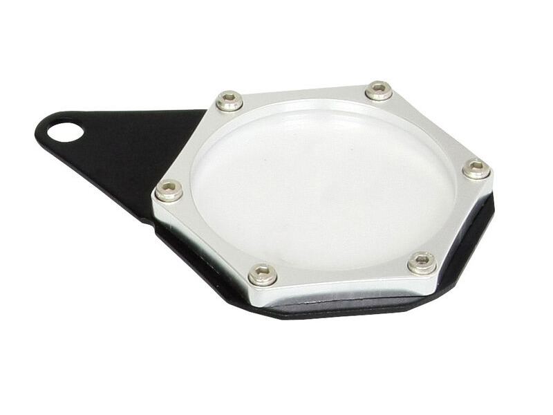 BIKE IT Anodised Hexagon Chrome Tax Disc Holder click to zoom image