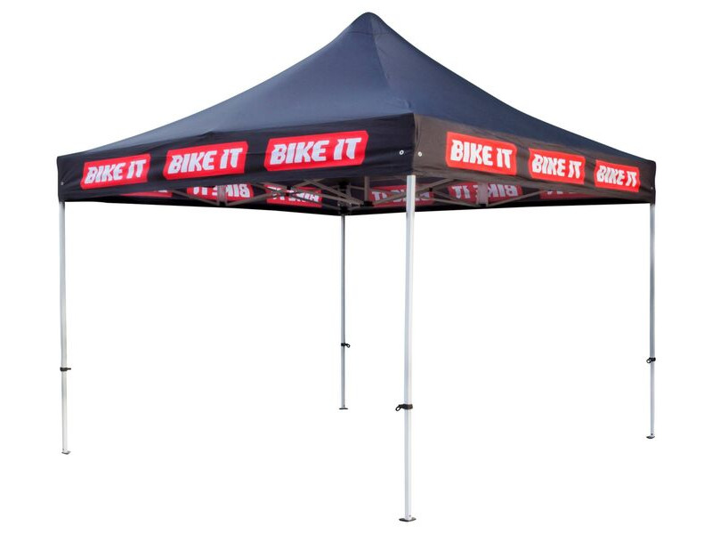 BIKE IT Easy-Up Canopy 3m x 3m With Steel Frame And Carry Bag Black click to zoom image