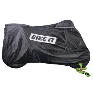 BIKE IT 'Nautica' Outdoor Motorcycle Rain Cover for Medium sized Motorcycles click to zoom image