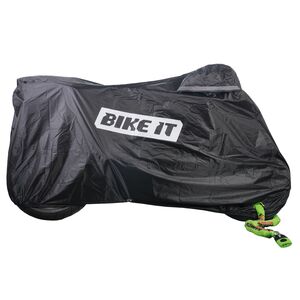 BIKE IT 'Nautica' Outdoor Motorcycle Rain Cover for Large sized Motorcycles click to zoom image