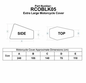 BIKE IT 'Nautica' Outdoor Motorcycle Rain Cover for Extra Large motorcylces click to zoom image