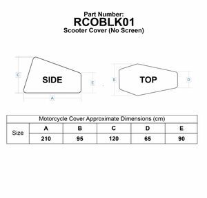 BIKE IT 'Nautica' Outdoor Scooter Rain Cover for Scooters Without Screens click to zoom image