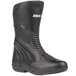 BIKE IT 'Burhou' All-Seasons Waterproof Black Sports Touring Motorcycle Boot click to zoom image