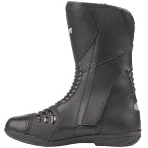 BIKE IT 'Burhou' All-Seasons Waterproof Black Sports Touring Motorcycle Boot click to zoom image