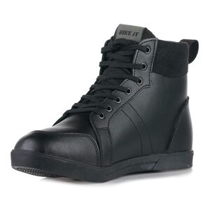 BIKE IT 'Sneeka' Low-Cut Waterproof Leather Motorcycle Boots click to zoom image